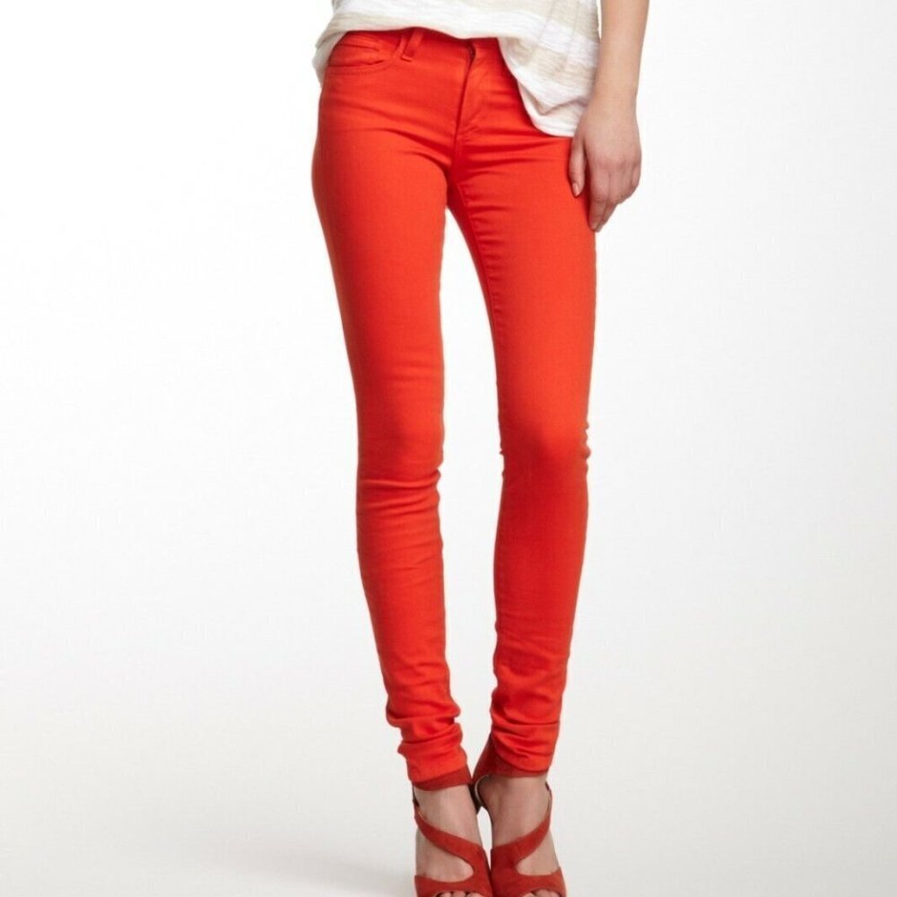 Joes Jeans Red Orange Skinny Jeans